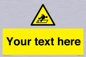 Custom Warning Hatch Sign